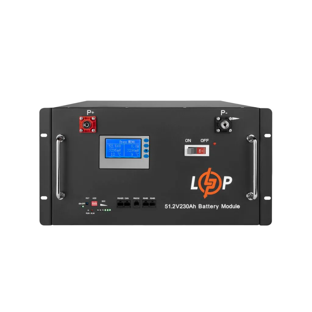 Акумуляторна батарея LogicPower 48V 230 AH (11776Wh) з LCD RM (Smart BMS 200A) LiFePO4 - зображення 1