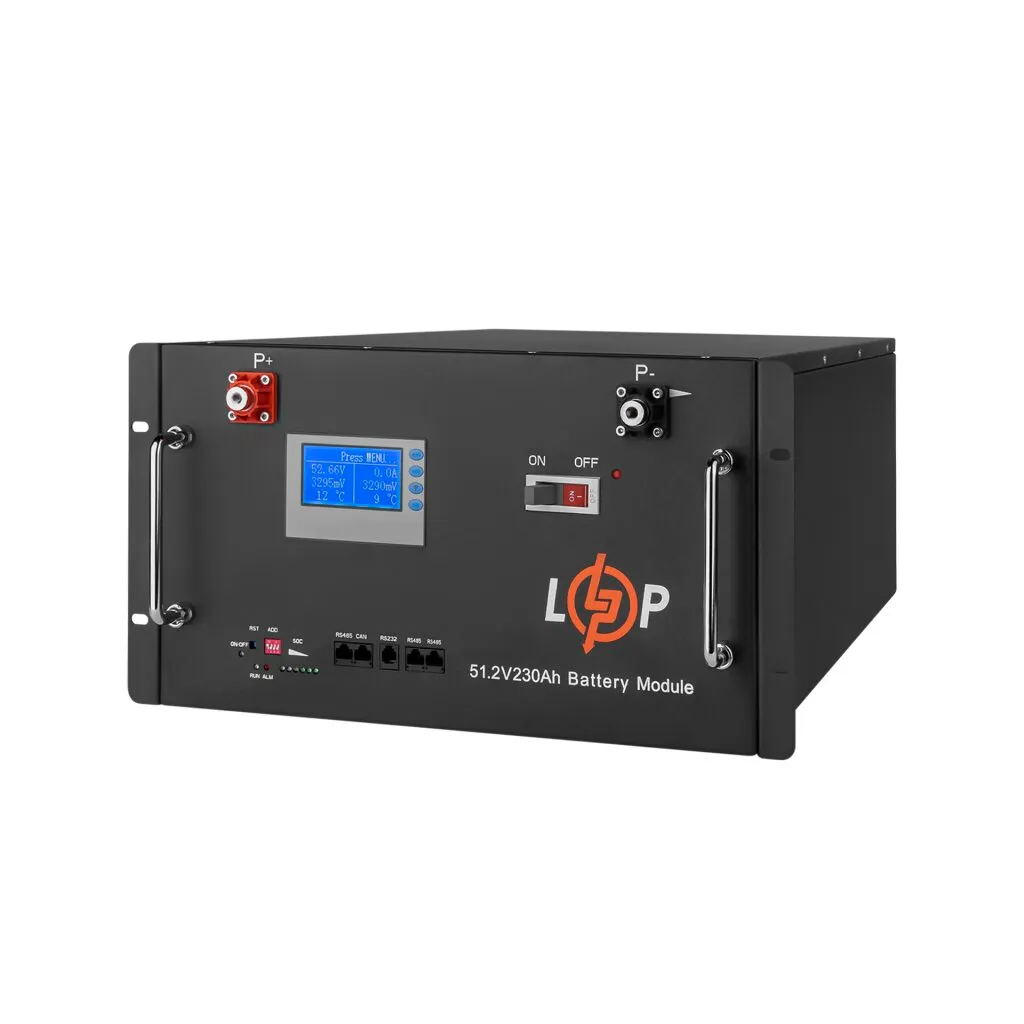 Акумуляторна батарея LogicPower 48V 230 AH (11776Wh) з LCD RM (Smart BMS 200A) LiFePO4 - мініатюра 2