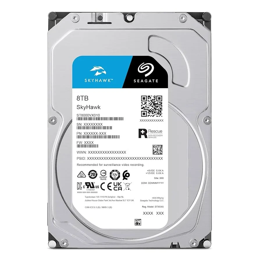 Накопичувач HDD 3.5" SATA 8.0TB Seagate SkyHawk Surveillance 5400rpm 256MB (ST8000VX010) - мініатюра 3