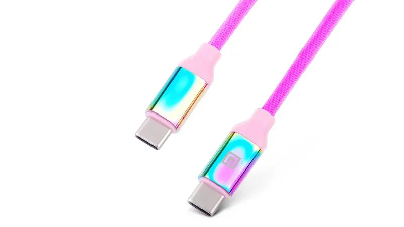 Кабель REAL-EL Premium USB Type-C - USB Type-C (M/M), 1 м, Rainbow (EL123500053) - мініатюра 3