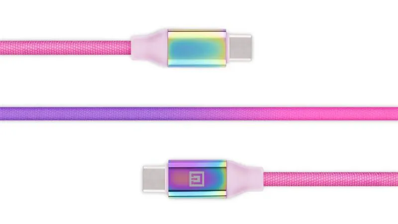 Кабель REAL-EL Premium USB Type-C - USB Type-C (M/M), 1 м, Rainbow (EL123500053) - мініатюра 5