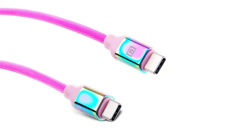 Кабель REAL-EL Premium USB Type-C - USB Type-C (M/M), 1 м, Rainbow (EL123500053) - мініатюра 6