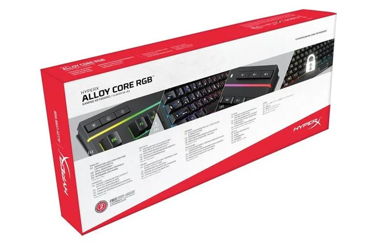 Клавіатура HyperX Alloy Core RGB Black (4P4F5AA) - мініатюра 6