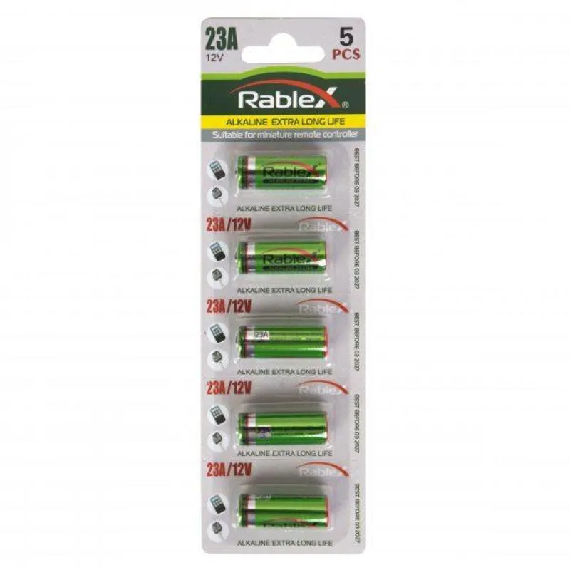 Батарейка Rablex Turbo A23 BL 5шт - зображення 1