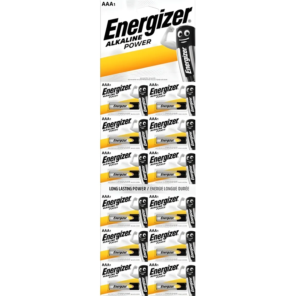 Батарейка Energizer AAA/LR03 BL 12шт(1штх12) відривний - мініатюра 2