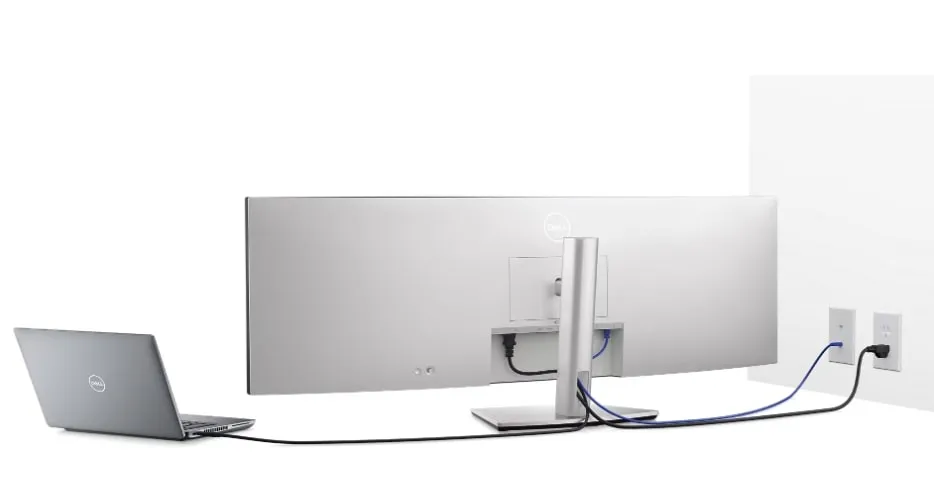 Монітор Dell 49" U4924DW IPS Black Curved (210-BGTX) - мініатюра 8