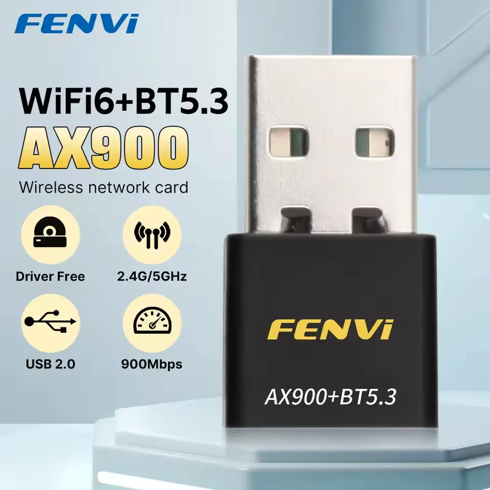 Бездротовий адаптер Fenvi FU-AX900В Wi-Fi 6, Bluetooth 5.3 Dual Band 2.4G 5G - зображення 1