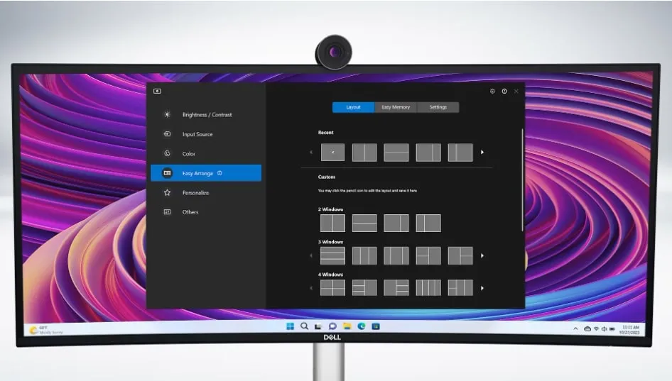 Монітор Dell 38" UltraSharp U3824DW (210-BHXB) IPS Black/Silver Curved - мініатюра 9