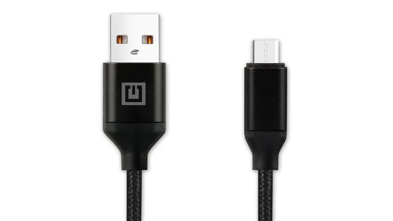 Кабель REAL-EL Premium Fabric USB - micro USB (M/M), 2 м, Black (EL123500048) - мініатюра 5