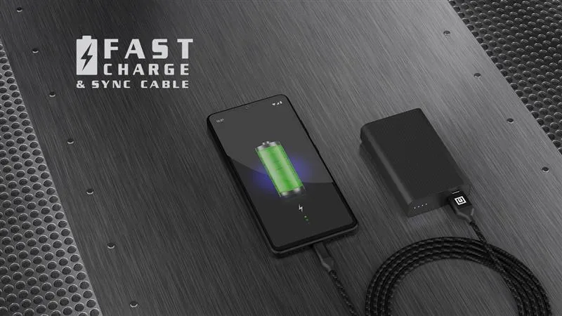 Кабель REAL-EL Premium Fabric USB - micro USB (M/M), 2 м, Black (EL123500048) - мініатюра 6