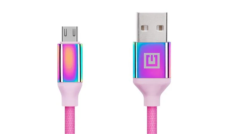 Кабель REAL-EL Premium USB - micro USB (M/M), 1 м, Rainbow (EL123500052) - мініатюра 4