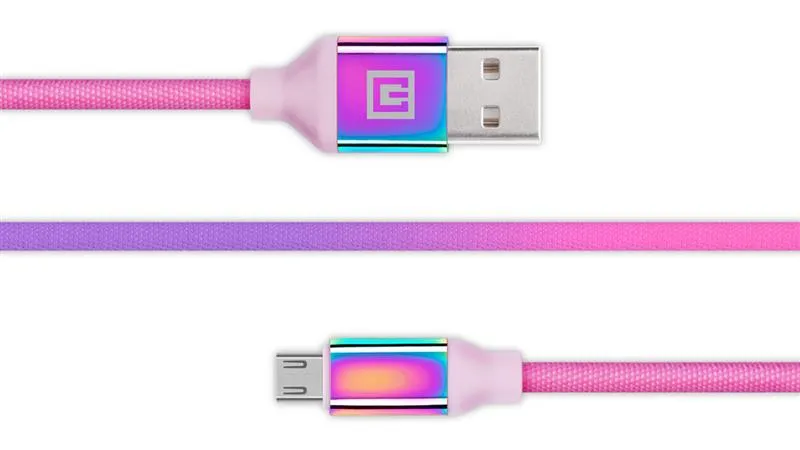 Кабель REAL-EL Premium USB - micro USB (M/M), 1 м, Rainbow (EL123500052) - мініатюра 5