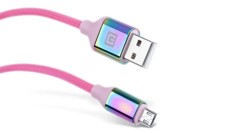 Кабель REAL-EL Premium USB - micro USB (M/M), 1 м, Rainbow (EL123500052) - мініатюра 6