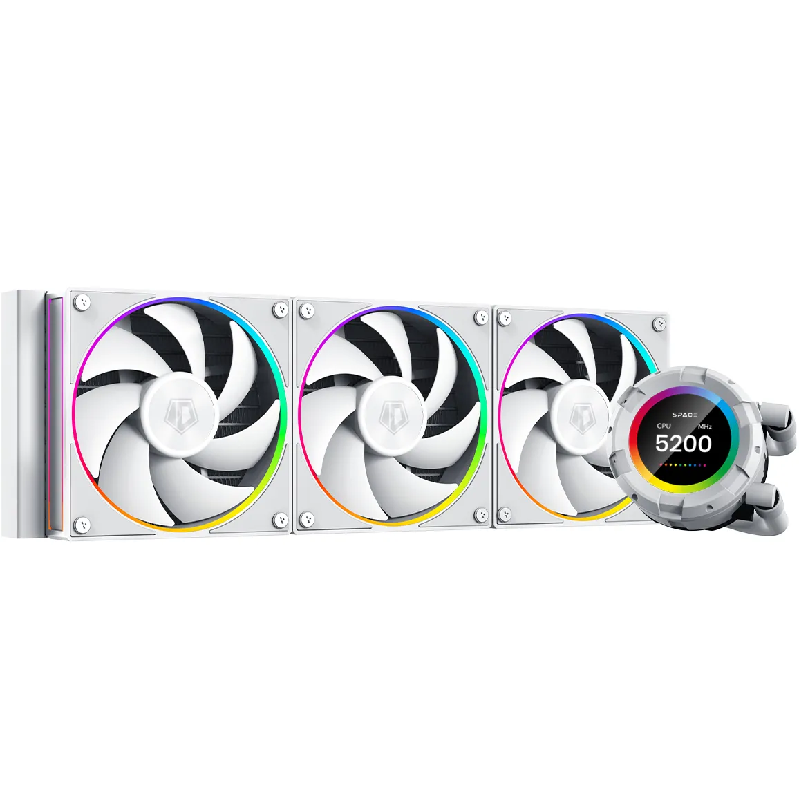 Система водяного охолодження ID-Cooling Space LCD SL360 White - мініатюра 8