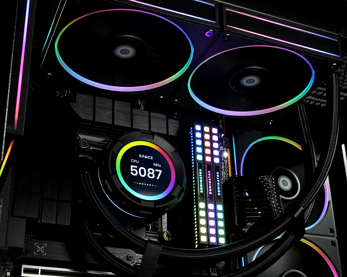 Система водяного охолодження ID-Cooling Space LCD SL240  - мініатюра 4