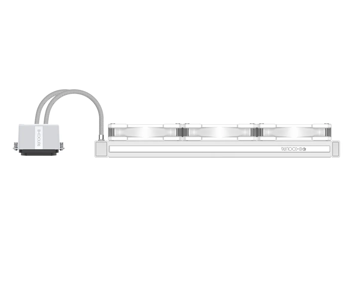 Система водяного охолодження ID-Cooling Dashflow 360 Basic White - зображення 1