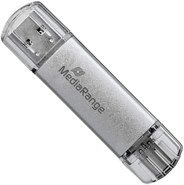 Флеш-накопичувач USB3.0 32GB Type-C MediaRange Silver (MR936) - мініатюра 2