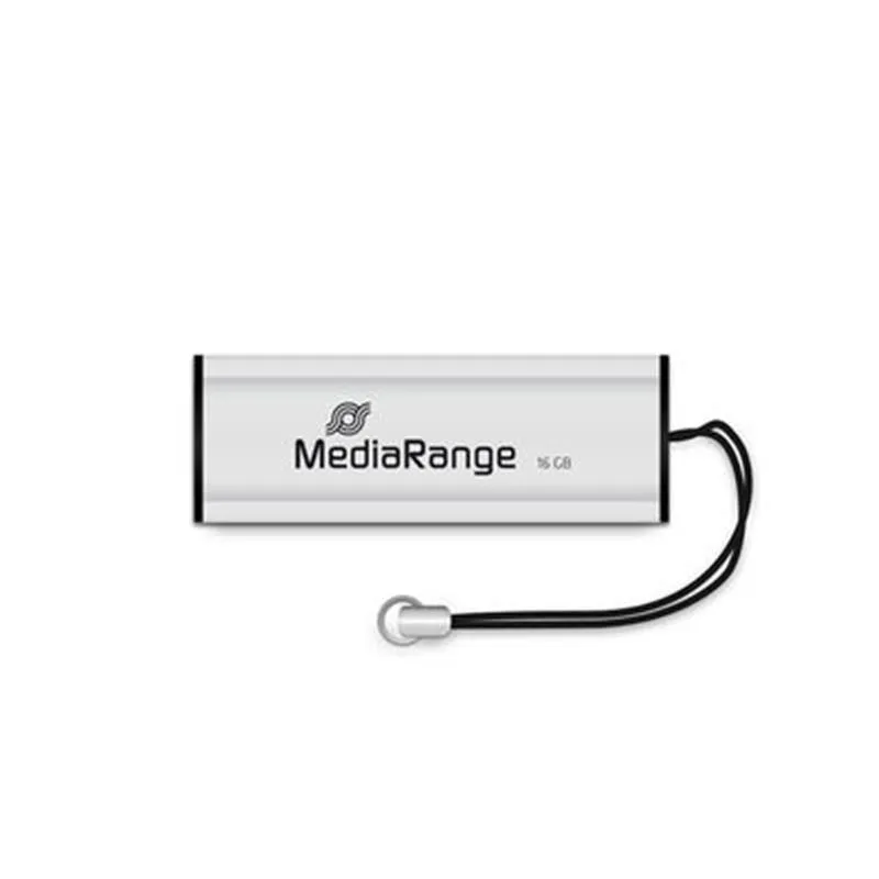 Флеш-накопичувач USB3.0 16GB MediaRange Black/Silver (MR915) - зображення 1
