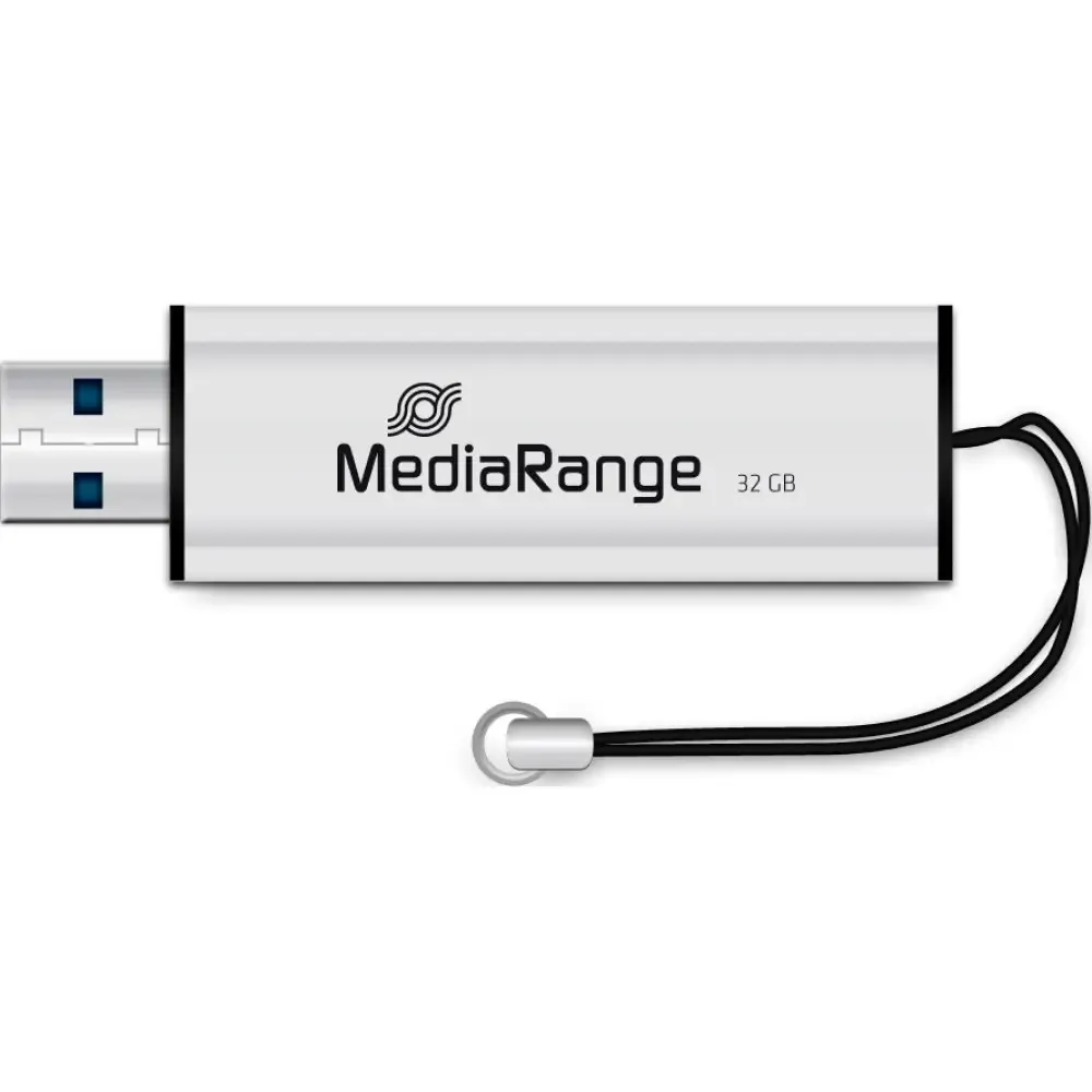 Флеш-накопичувач USB3.0 32GB MediaRange Black/Silver (MR916) - мініатюра 3