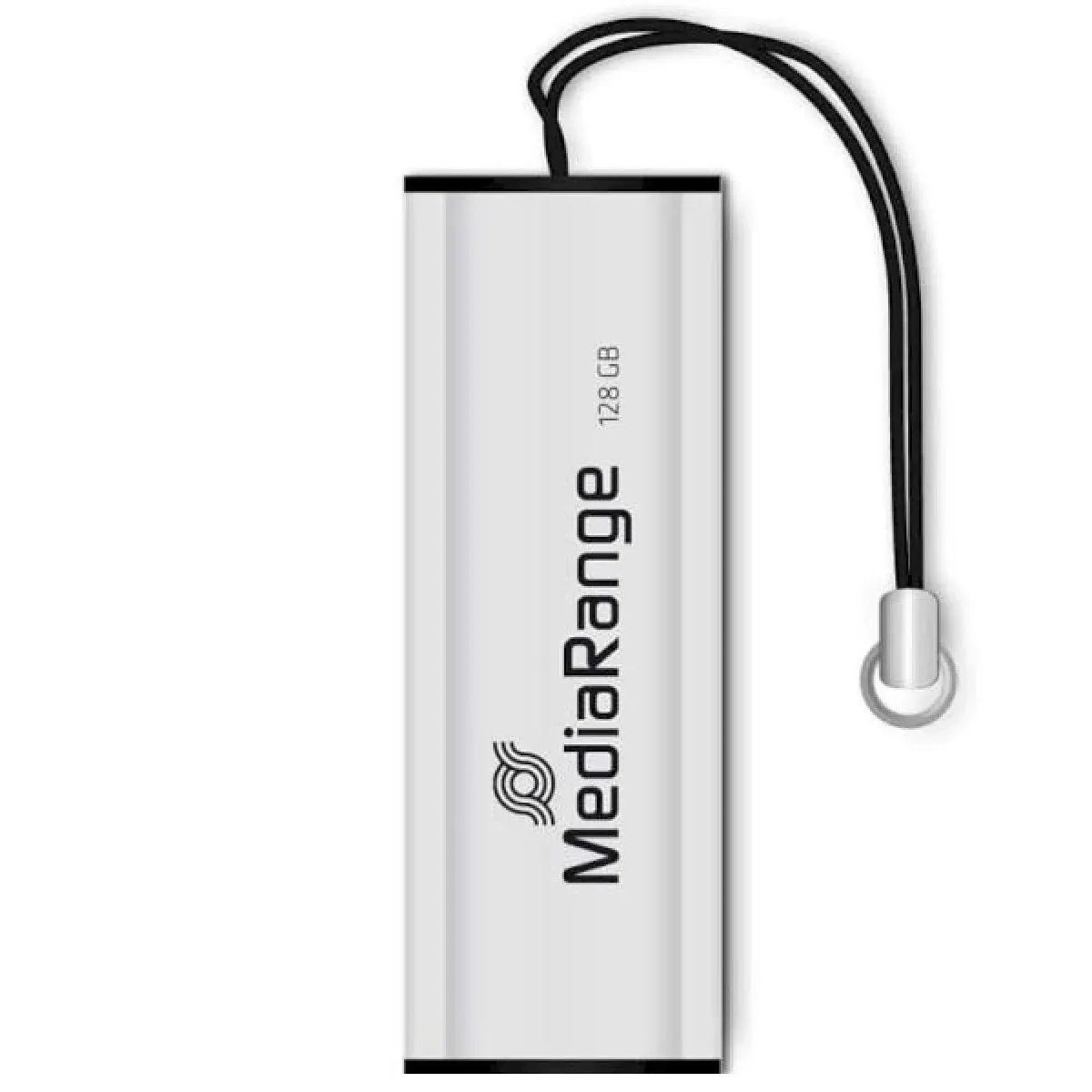 Флеш-накопичувач USB3.0 128GB MediaRange Black/Silver (MR918) - зображення 1