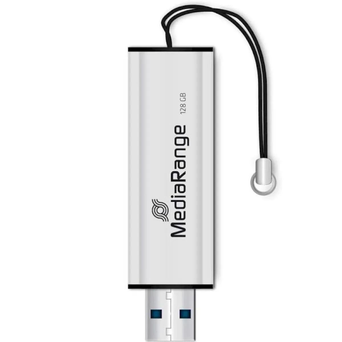 Флеш-накопичувач USB3.0 128GB MediaRange Black/Silver (MR918) - мініатюра 2