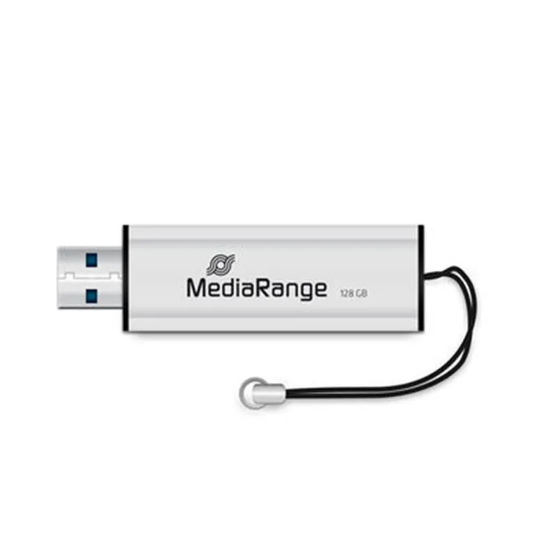 Флеш-накопичувач USB3.0 128GB MediaRange Black/Silver (MR918) - мініатюра 4