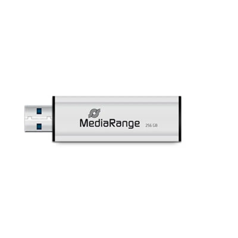 Флеш-накопичувач USB3.0 256GB MediaRange Black/Silver (MR919) - мініатюра 4