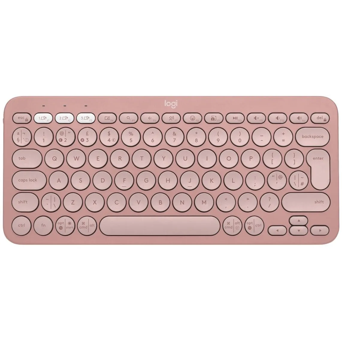Клавiатура бездротова Logitech Pebble Keys 2 K380s Rose (920-011853) - зображення 1