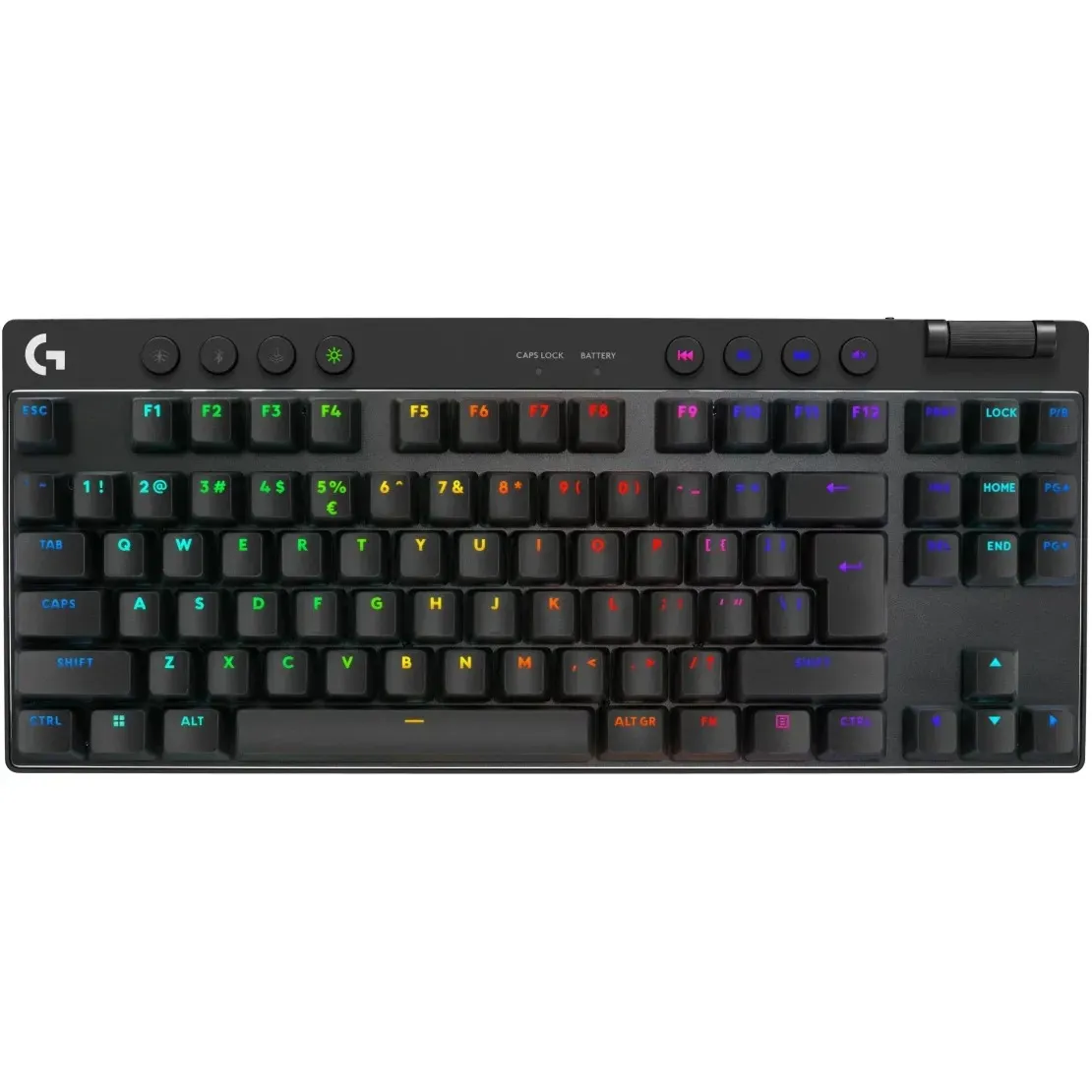 Клавiатура бездротова Logitech G PRO X TKL Lightspeed Black Tactile (920-012136) - зображення 1