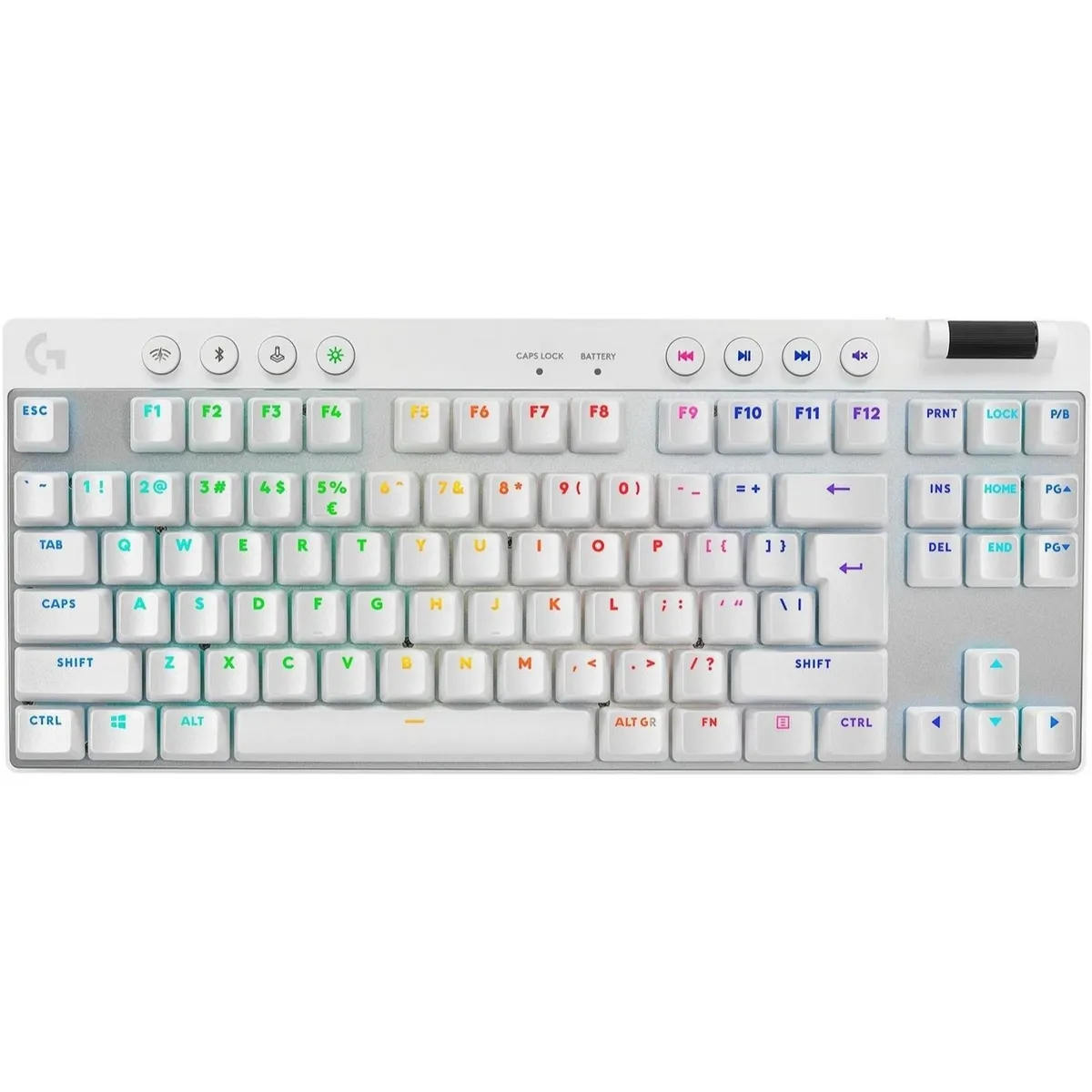 Клавiатура бездротова Logitech G PRO X TKL Lightspeed White Tactile (920-012148) - мініатюра 9