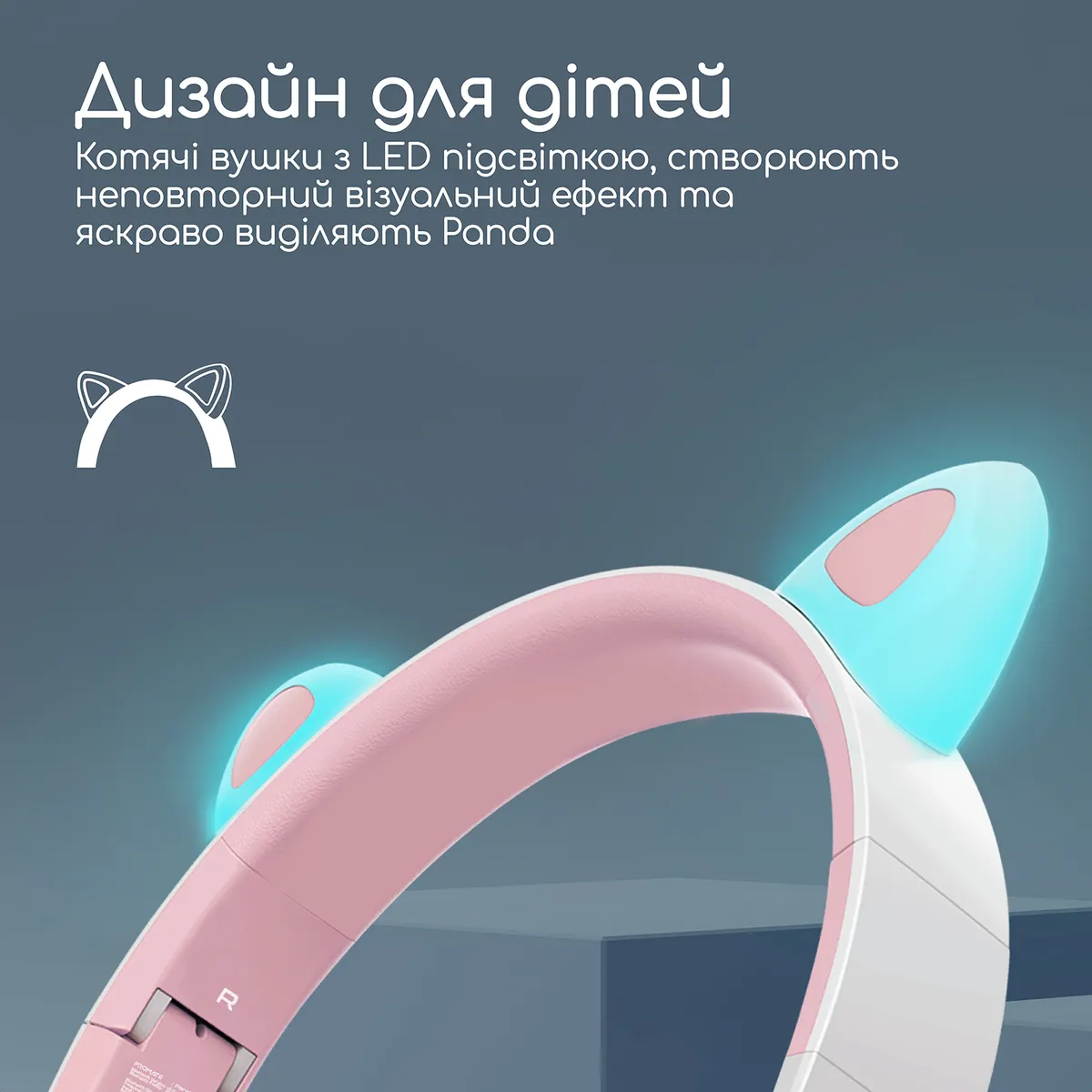 Bluetooth-гарнітура Promate Panda Bubblegum - мініатюра 5