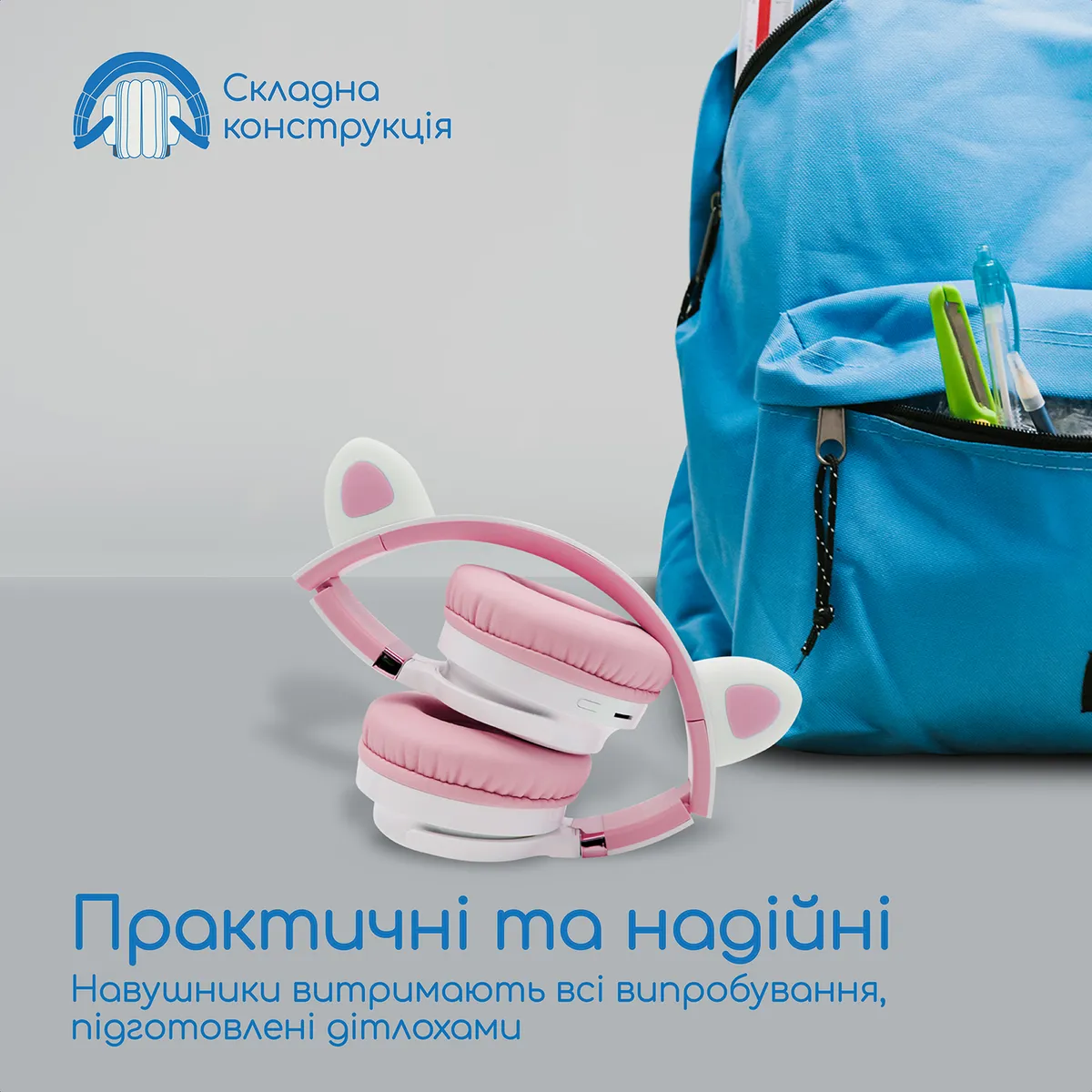 Bluetooth-гарнітура Promate Panda Bubblegum - мініатюра 6