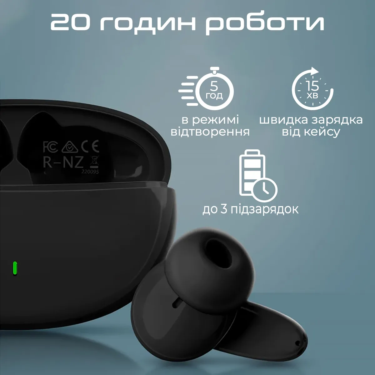 Bluetooth-гарнітура Promate Lush Black - мініатюра 4