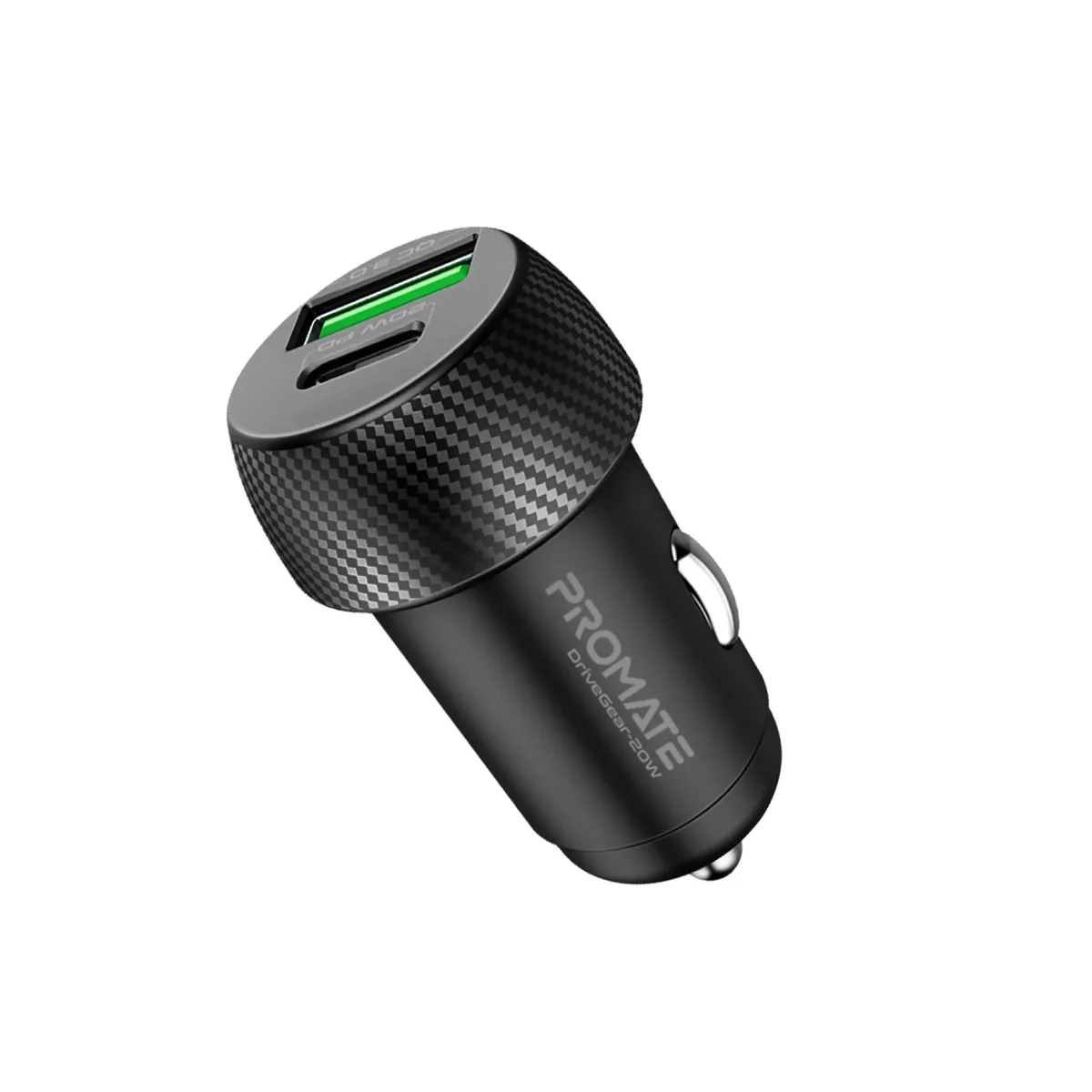 Автомобільний зарядний пристрій Promate DriveGear-20W Black - мініатюра 7