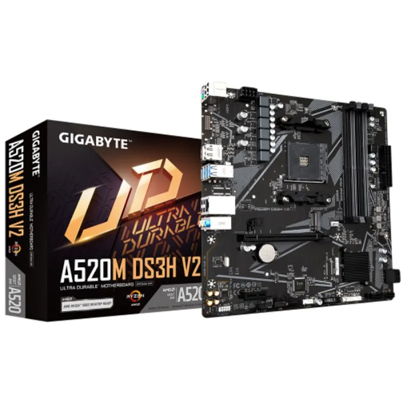 Материнська плата Gigabyte A520M DS3H V2 Socket AM4 - мініатюра 4