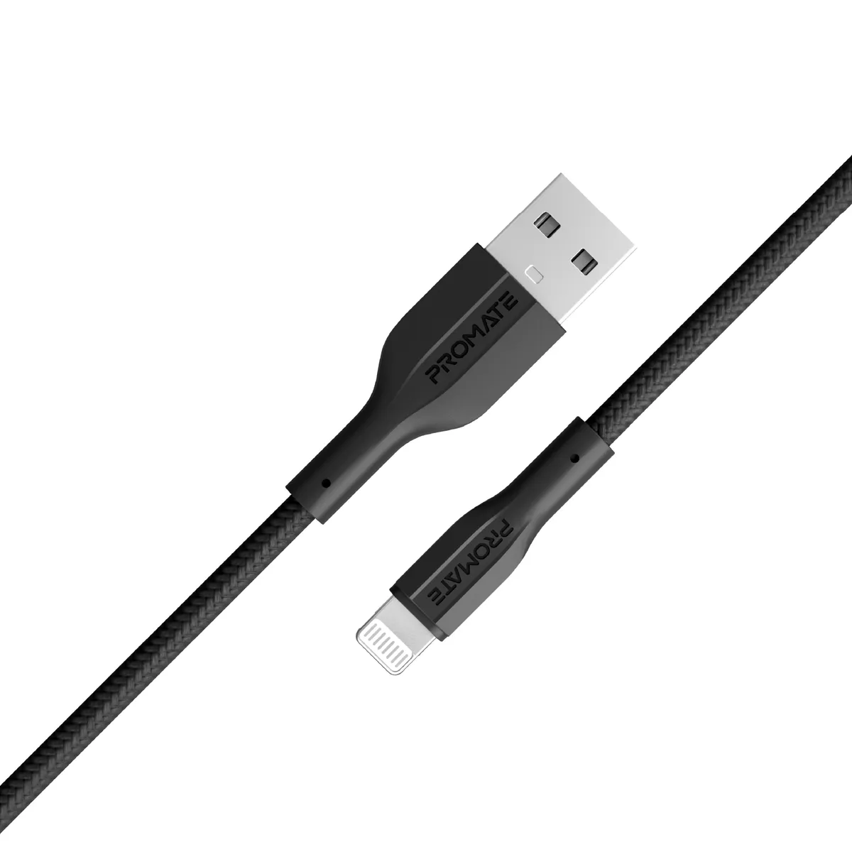 Кабель Promate xCord-Ai USB - Lightning (M/M), 1 м, Black (xcord-ai.black) - зображення 1