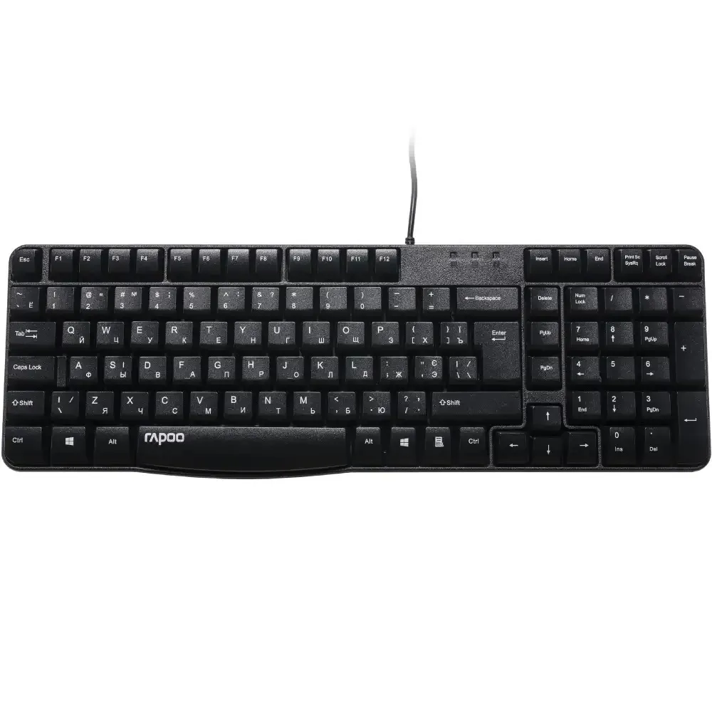Клавiатура Rapoo N2400 Black - зображення 1