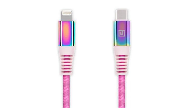Кабель REAL-EL USB Type-C - Lightning (M/M), 1 м, Rainbow (EL123500054) - мініатюра 5