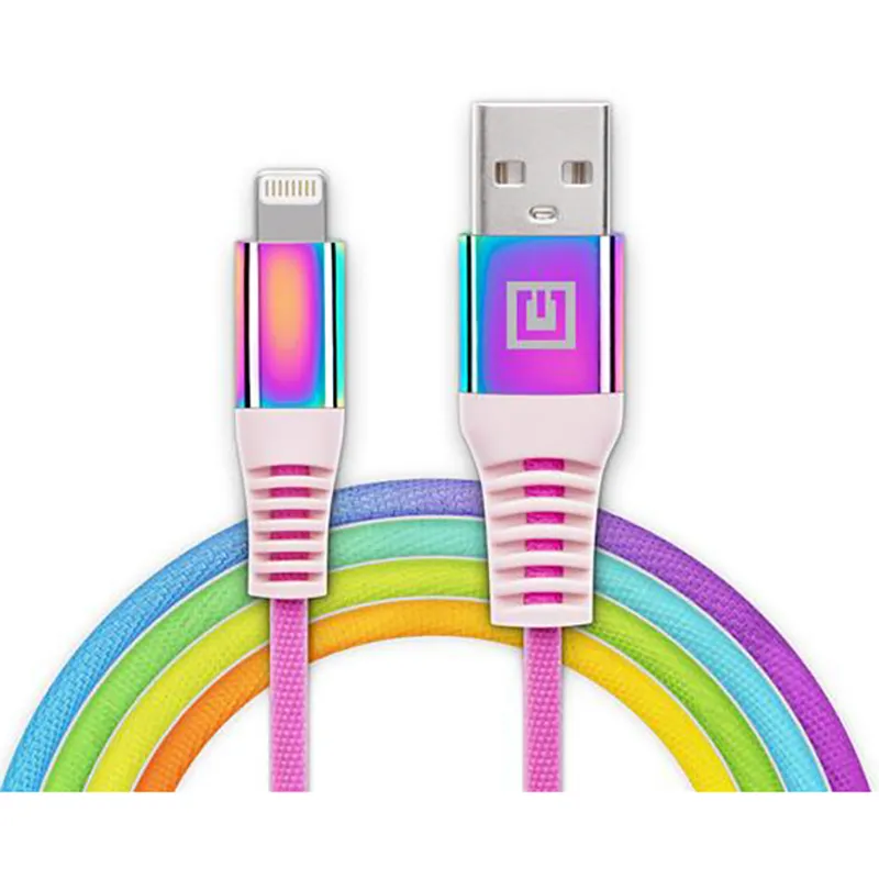 Кабель REAL-EL USB - Lightning (M/M), 1 м, Rainbow (EL123500051) - мініатюра 11