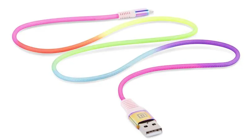 Кабель REAL-EL USB - Lightning (M/M), 1 м, Rainbow (EL123500051) - мініатюра 2