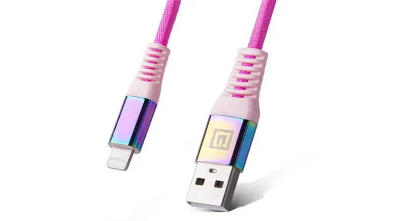 Кабель REAL-EL USB - Lightning (M/M), 1 м, Rainbow (EL123500051) - мініатюра 3