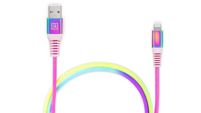 Кабель REAL-EL USB - Lightning (M/M), 1 м, Rainbow (EL123500051) - мініатюра 6