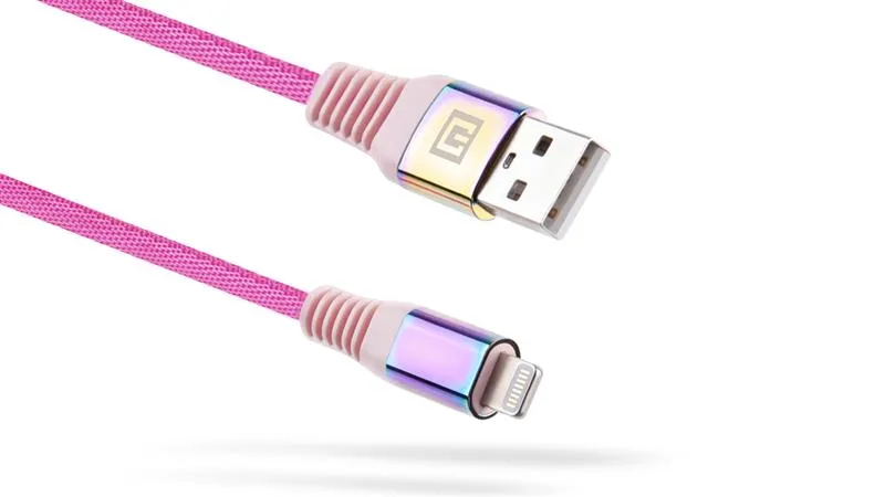 Кабель REAL-EL USB - Lightning (M/M), 1 м, Rainbow (EL123500051) - мініатюра 7