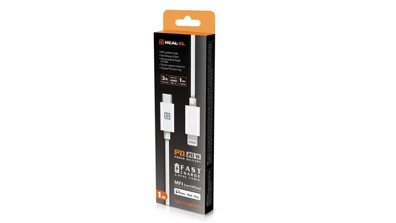 Кабель REAL-EL USB Type-C - Lightning (M/M), 1 м, White (EL123500057) - мініатюра 6