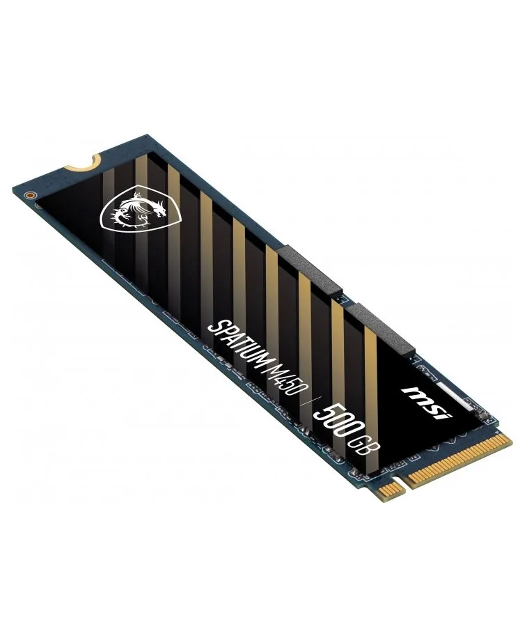 Накопичувач SSD  500GB MSI Spatium M450 M.2 2280 PCIe 4.0 x4 NVMe 3D NAND TLC (S78-440K220-P83) - мініатюра 2