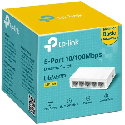 Комутатор мережевий TP-Link LS1005 - мініатюра 3