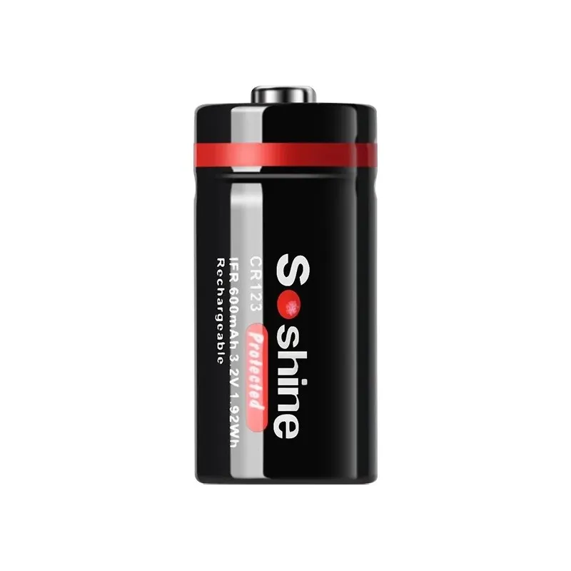 Акумулятор Soshine CR123A/16340 600mAh 1шт - зображення 1