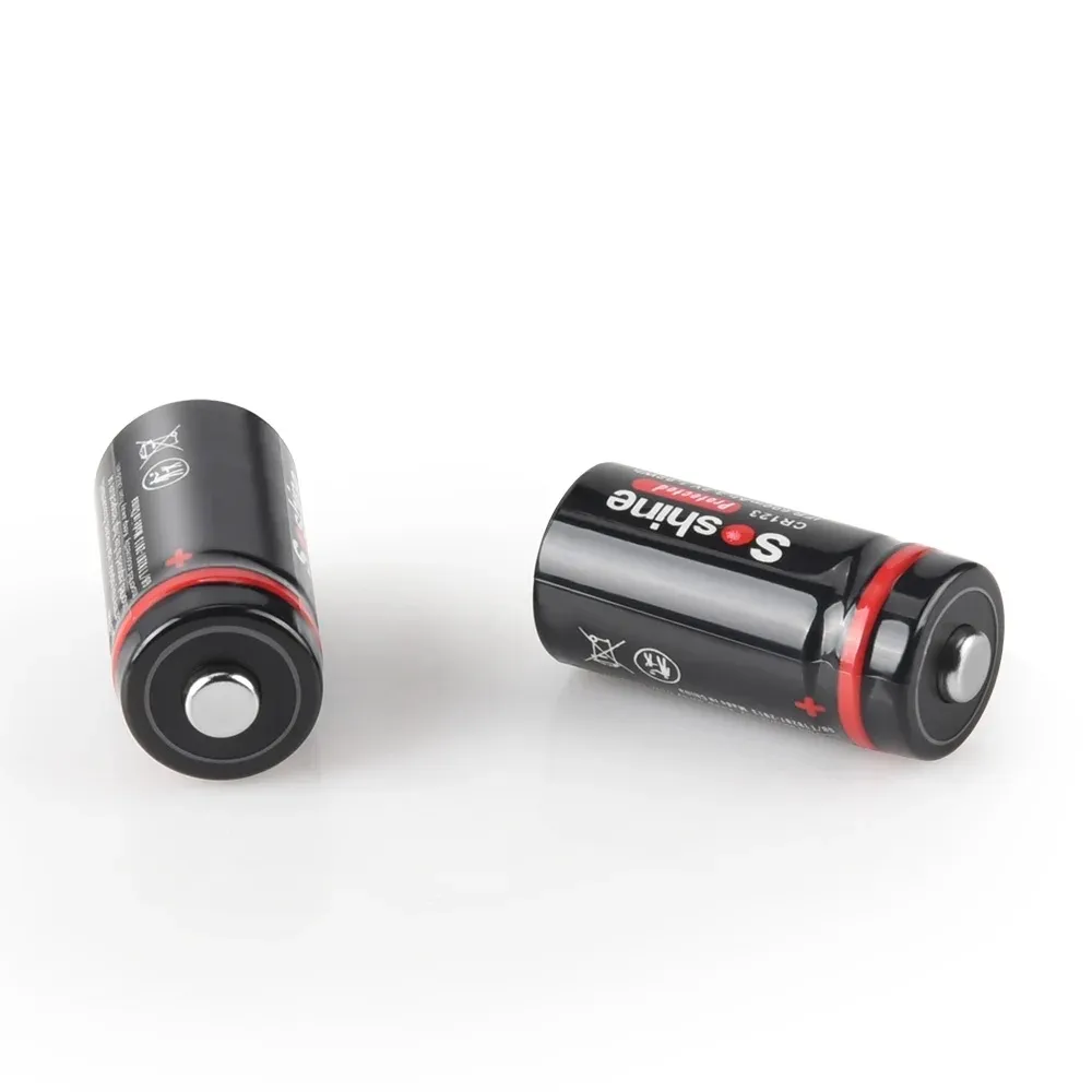 Акумулятор Soshine CR123A/16340 600mAh 1шт - мініатюра 5