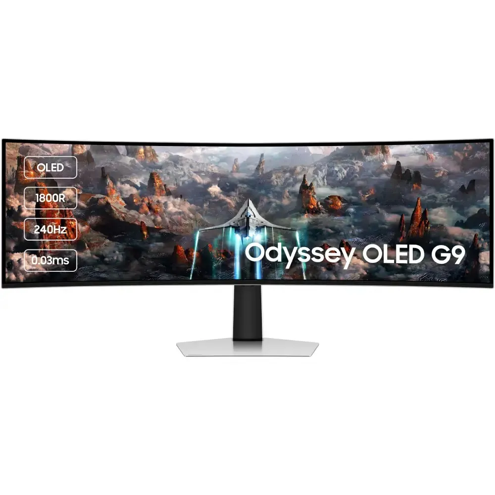 Монітор Samsung 49" Odyssey OLED G9 G93SC (LS49CG930SIXCI) Black/White Curved - зображення 1