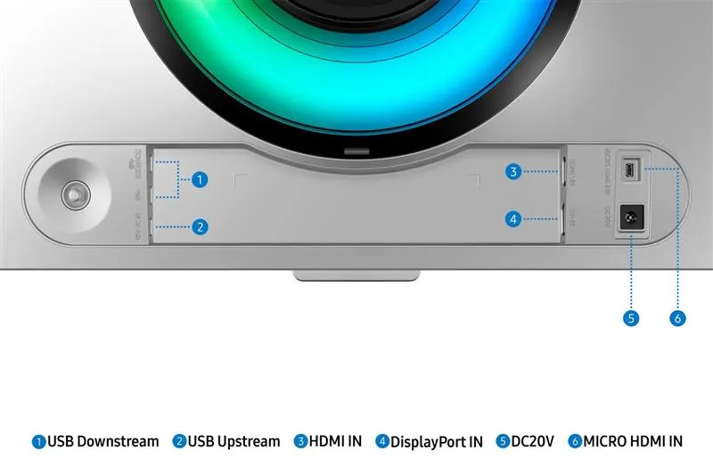 Монітор Samsung 49" Odyssey OLED G9 G93SC (LS49CG930SIXCI) Black/White Curved - мініатюра 16